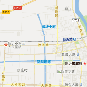 徐州市新沂市行政地图