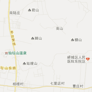 枣庄市峄城区地图