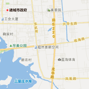 潍坊市诸城市历史地图