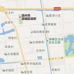 滨州市滨城区地图