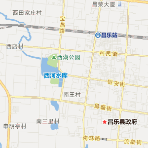 潍坊市昌乐县地理地图