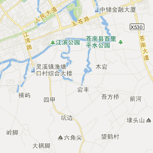 温州市苍南县行政地图