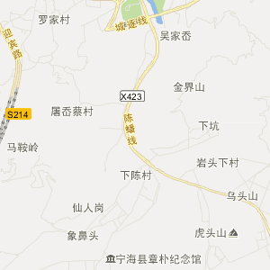 宁波市宁海县地图