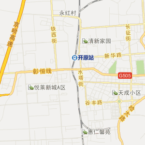 铁岭市开原市历史地图