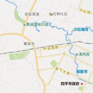 四平市铁西区地图