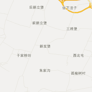 四平市梨树县行政地图