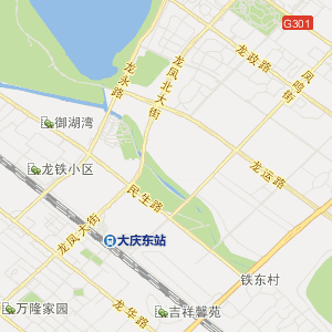 大庆市龙凤区行政地图