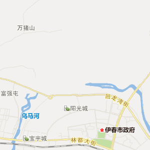 伊春市伊美区地理地图