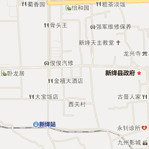 山西新绛县新城地图图片