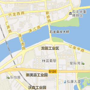 东莞市石龙镇地图全景图片
