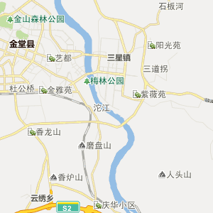 成都金堂縣1路上行公交線路