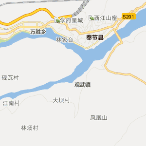 奉节朱衣镇地图图片