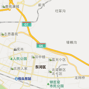 包头42路下行公交线路