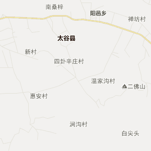 太谷县乡镇地图图片