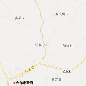 甘南藏族自治州合作市地图