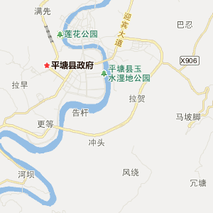 平塘县县城地图图片