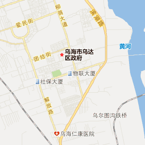 乌海市乌达区地图