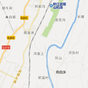 黔江区各乡镇地图图片