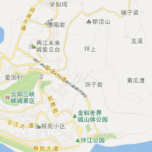 重庆云阳万步梯地图图片