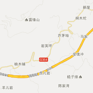 怀化市溆浦县地图