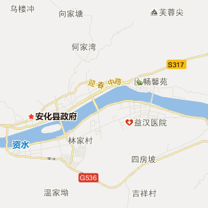 安化县镇区地图图片