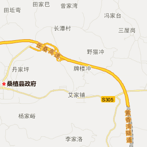 湖南桑植县乡镇地图图片