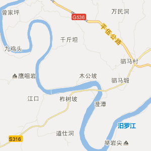 平江县地图全景图片