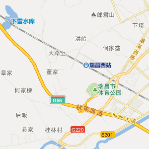瑞昌市乡镇区划图图片
