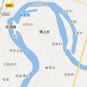 乐平市乡镇地形图图片