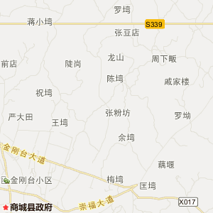 信阳市商城县地理地图