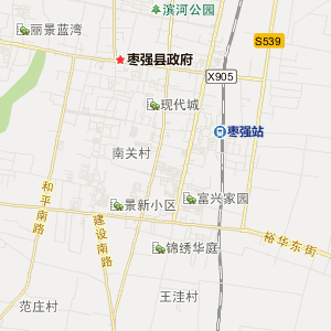 枣强县城地图高清晰图片