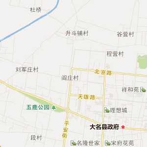 大名县城街道地图图片