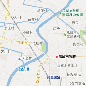 禹城市区地图详细图片