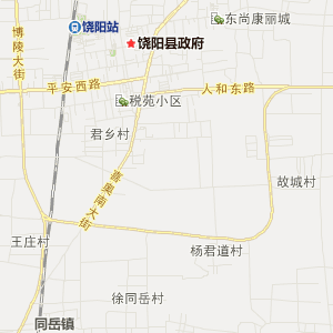 饶阳县地图各村 村庄图片