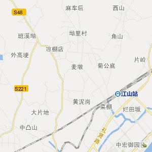 衢州市江山市地图
