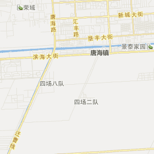 唐海县城街道地图图片