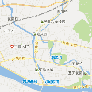 兴城市市区地图图片