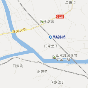 丹东市凤城市地图
