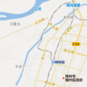 鐵嶺1路上行公交線路