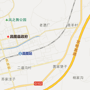昌图县四面城镇地图图片