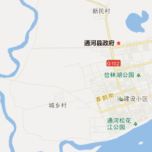 哈尔滨市通河县地图